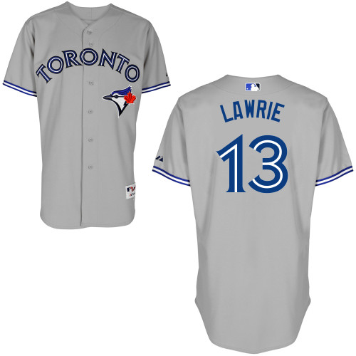 durable Toronto Blue Jays 2012 #13 Brett Lawrie Grey Baseball MLB Jersey